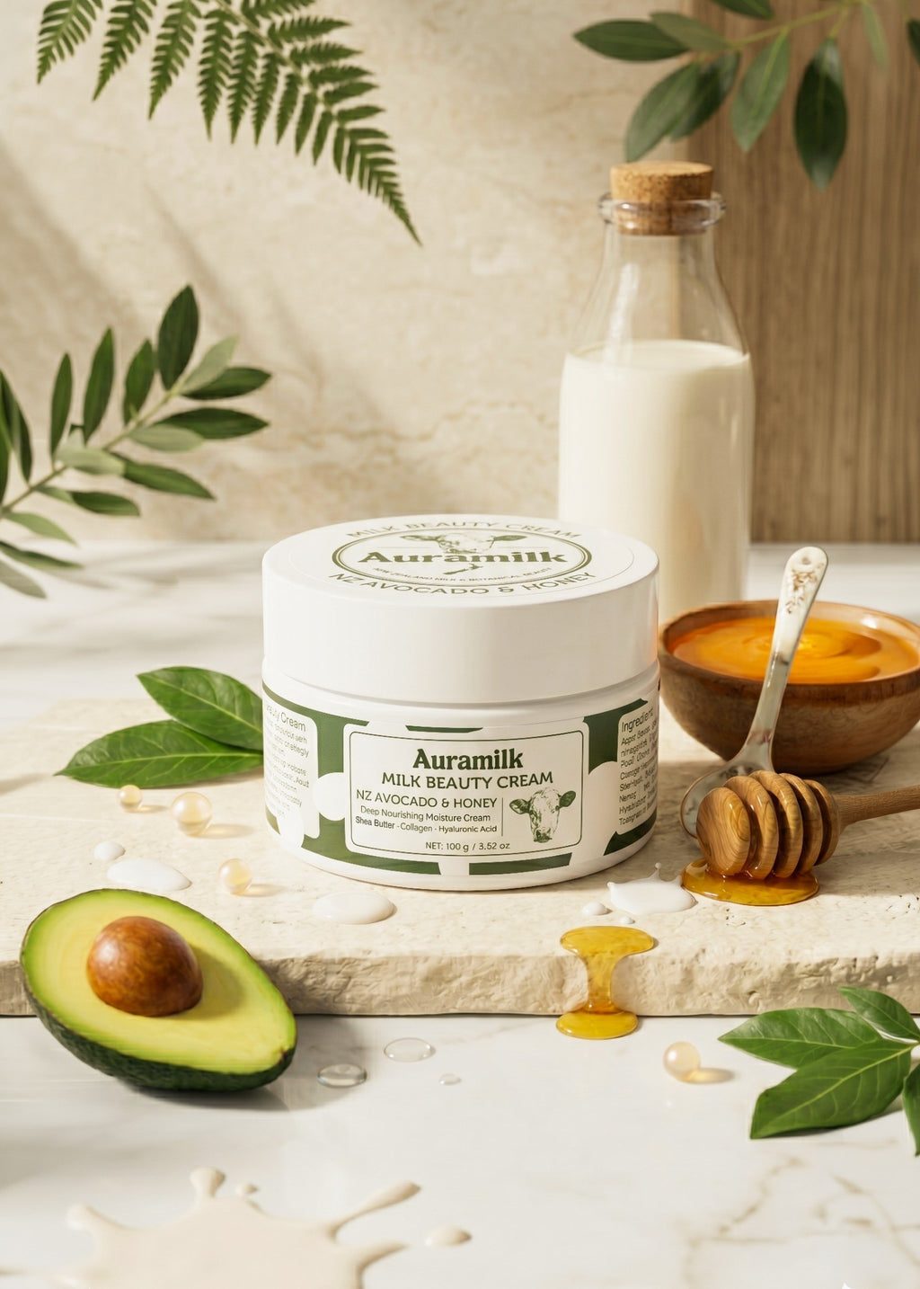 Avocado & Honey Milk Beauty Cream 100G