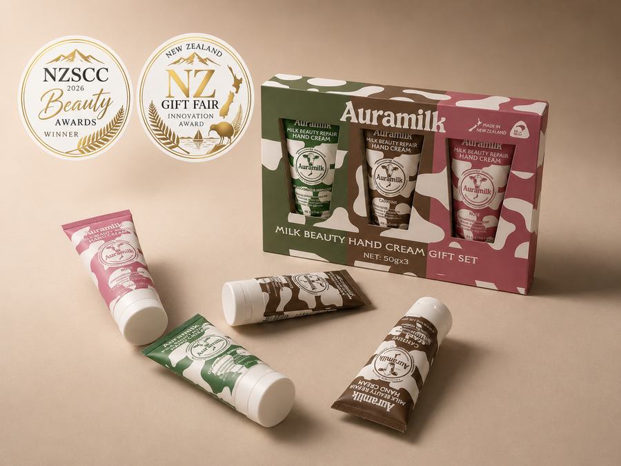 Luxurious Hand Cream Gift Set - The Ultimate Self-Care Indulgence by Auramilk New Zealand